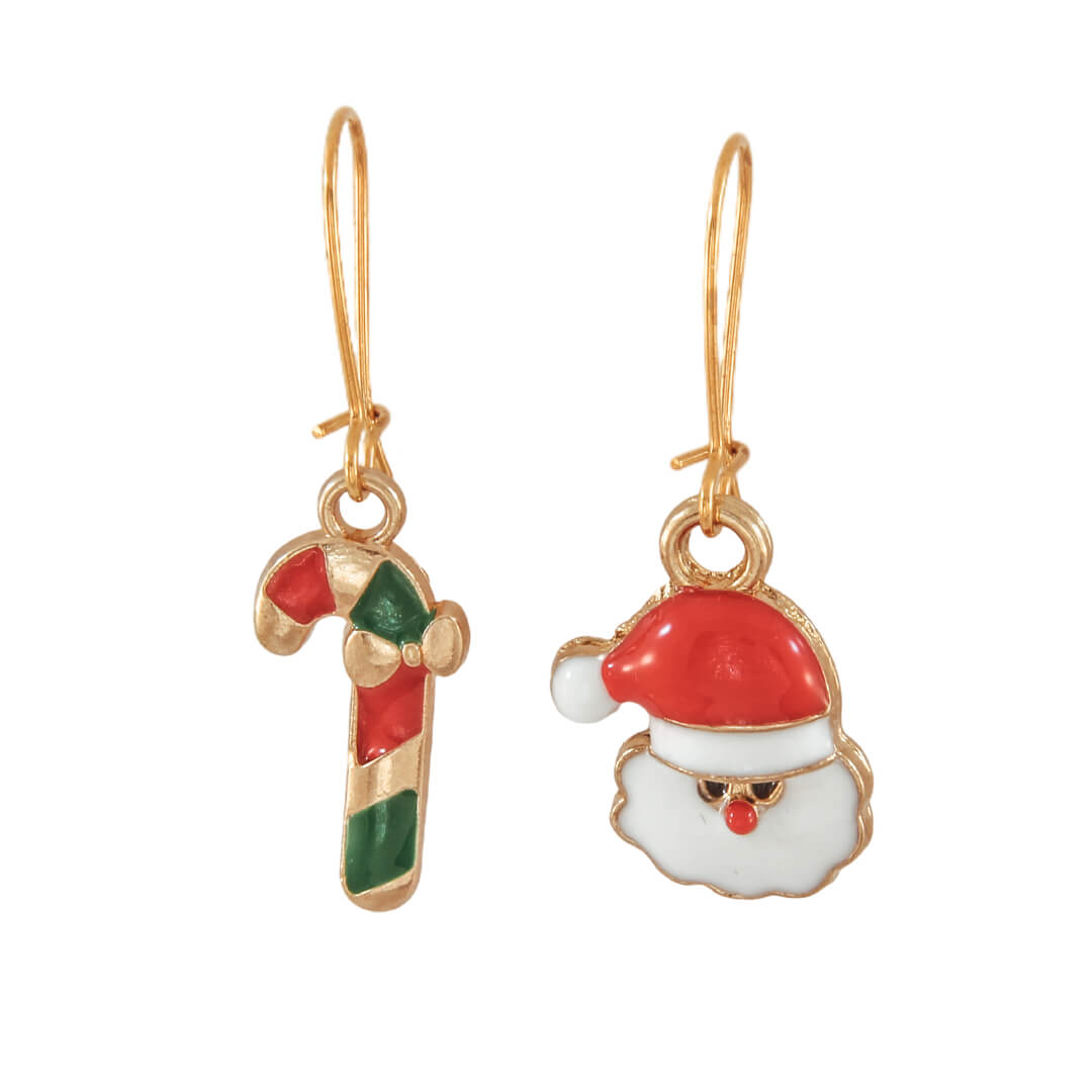 Candy Cane x Santa Claus | Christmas Earrings
